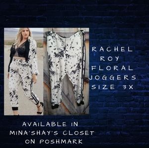 Rachel Roy floral joggers